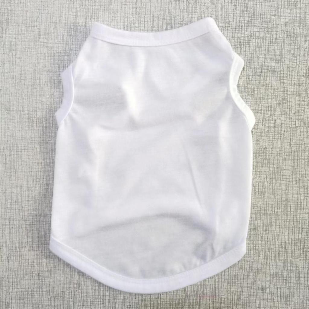 Весенне-летняя однотонная эластичная футболка-жилет для собаки