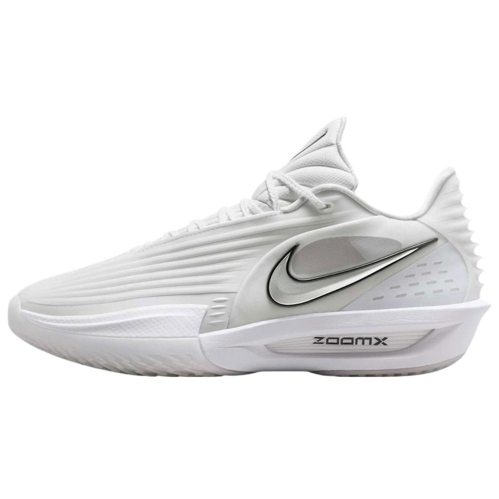 Nike Air Zoom GT Cut 3 Turbo White Metallic Silver Unisex Sneakers HV9918-101