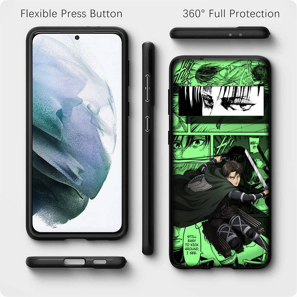 for iPhone 17 16 15 Xiaomi Poco F7 F8 X7 X6 C85 C75 Redmi Note 14 13 12 11 Pro Max 14C 13C 15C A3 A4 Phone Case Wallpaper Attack on Titan Levi Cover