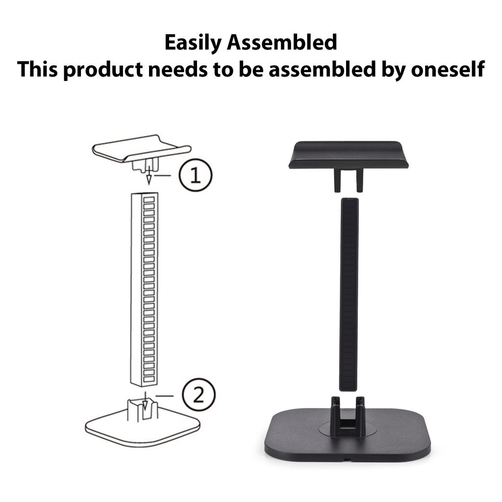 Headphone Stand RGB Light for Desk PC Gaming Headset Bottom Anti-slip with Type-C Ports