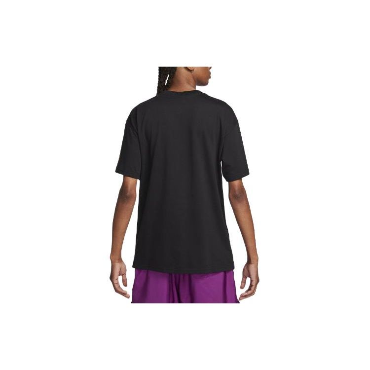 Nike Sportswear Logo Print Ribbed Crew Neck Short Sleeve T-Shirt Men Tops Black FQ3752-010