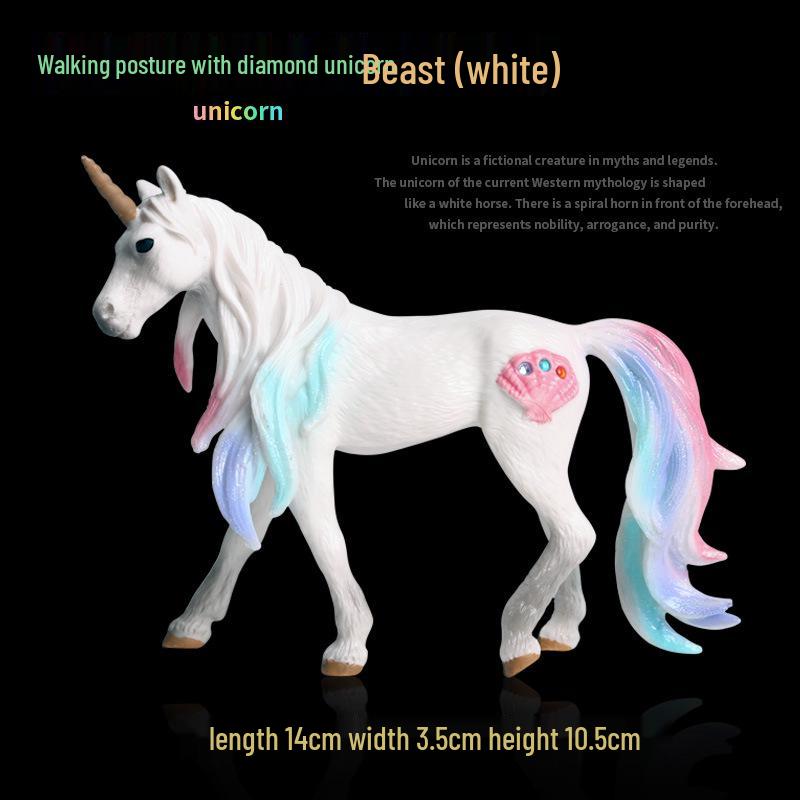 European Pegasus & Unicorn Figurine - Mythical Magic Creature Model