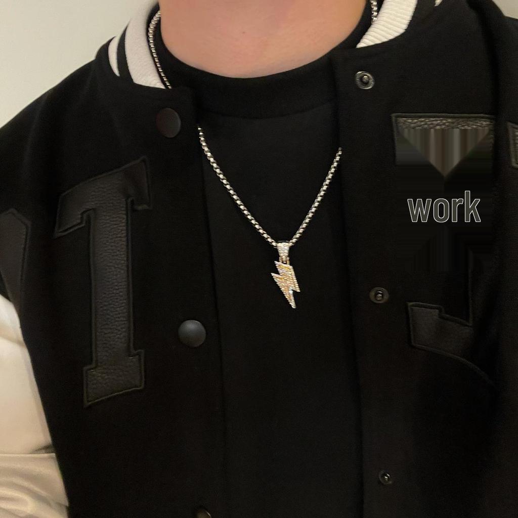 Men's Trendy Letter Necklace: Versatile Light Luxury Cuban Chain Choker