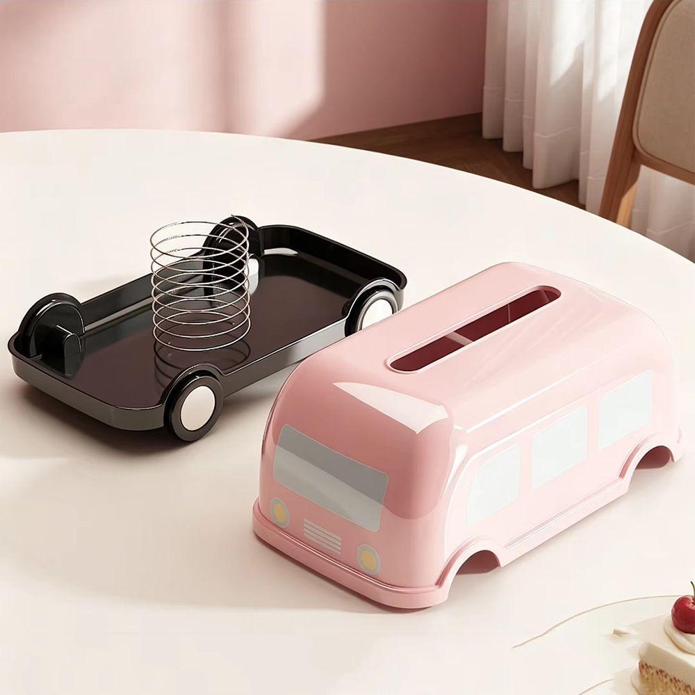 Creative Desktop Tissue Holder Retro Tissue Storage Case Cartoon Napkin Dispenser Living Room