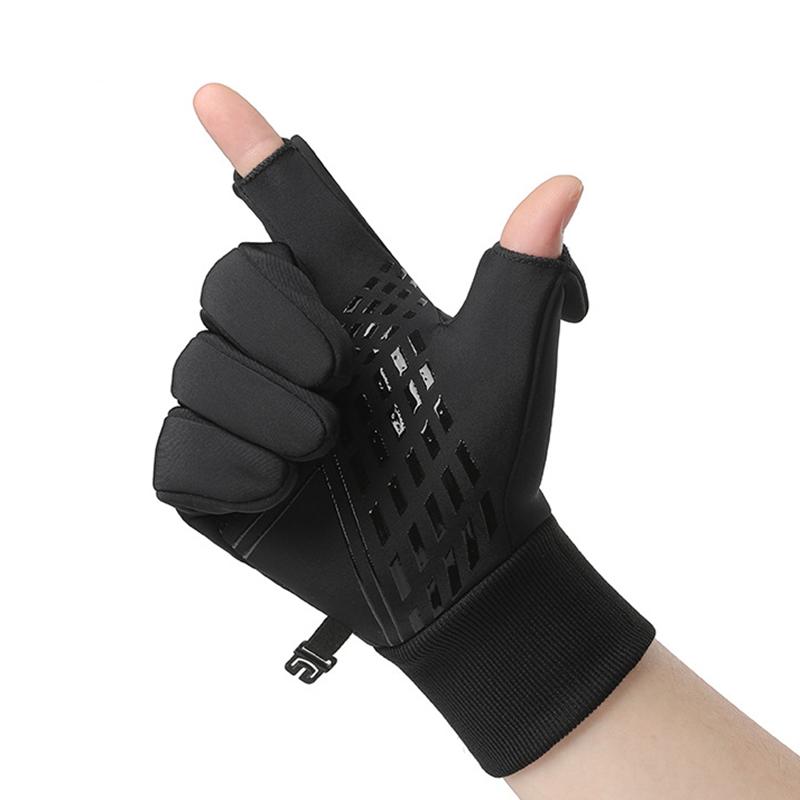 Перчатки для велоспорта с закрытыми пальцами, зимние перчатки, мужские противоскользящие термозащитные варежки