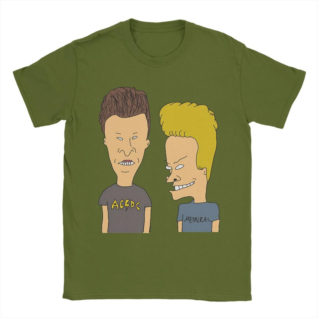 Beavis and Butthead Premium TShirts for Men Women Funny Cotton Tee Shirt O Neck Short Sleeve T Shirt Printed Clothing