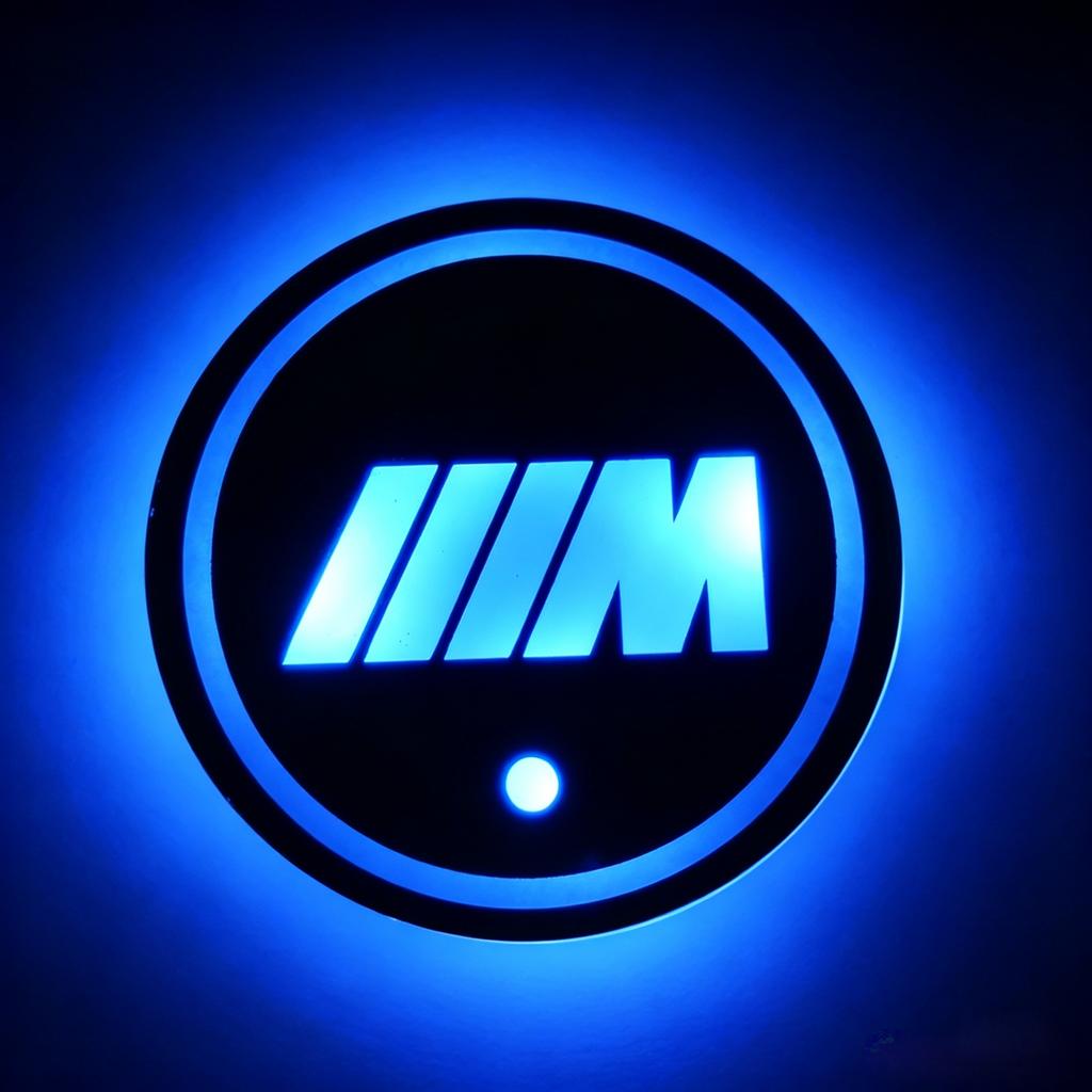 BVYD9 Luminous Ambient Light Cup Mat USB Charging Decor Sticker Car Interior Parts Fit for BMW iX3 iX F07 F48 F39 F34 F40 F45 F46 G30