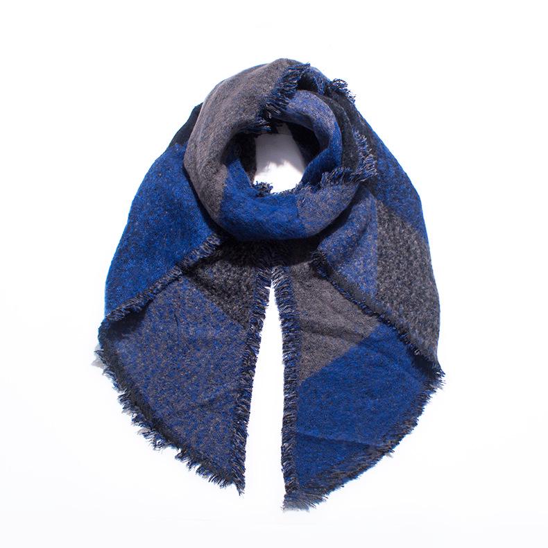 Европейский и американский стиль Женская мода осень-зима длинный шарф утолщенная теплая пашмина жаккардовая шаль