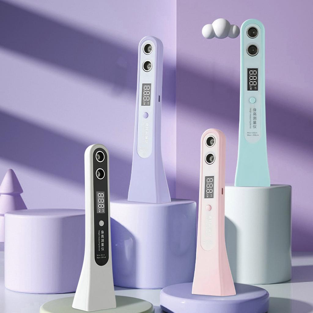 Portable Ultrasonic Height Measuring Device with Rechargeable Battery High Precision Height Measure for Home & Gym Use