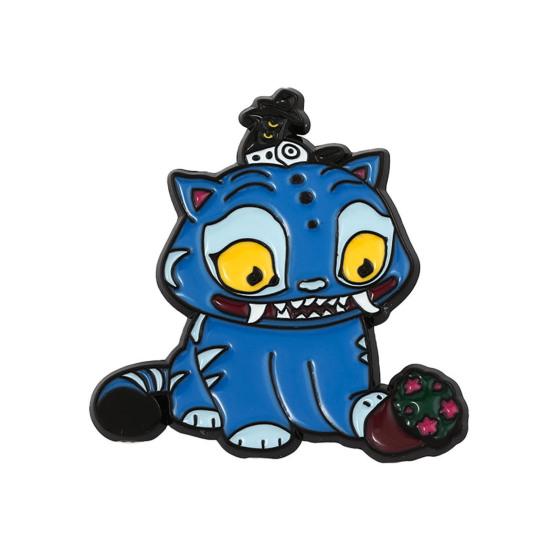 Браслет в стиле Охотников на демонов, цинковый сплав, эмаль, кошачьи шармы, змеиная цепочка, устойчивый к выцветанию, легкий, готическая фэнтези бижутерия, аксессуары