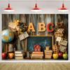 Welcome Back To School Backdrop Blackboard Chalk Figure Scene Children Graduation Party Decoration Background Photography Props