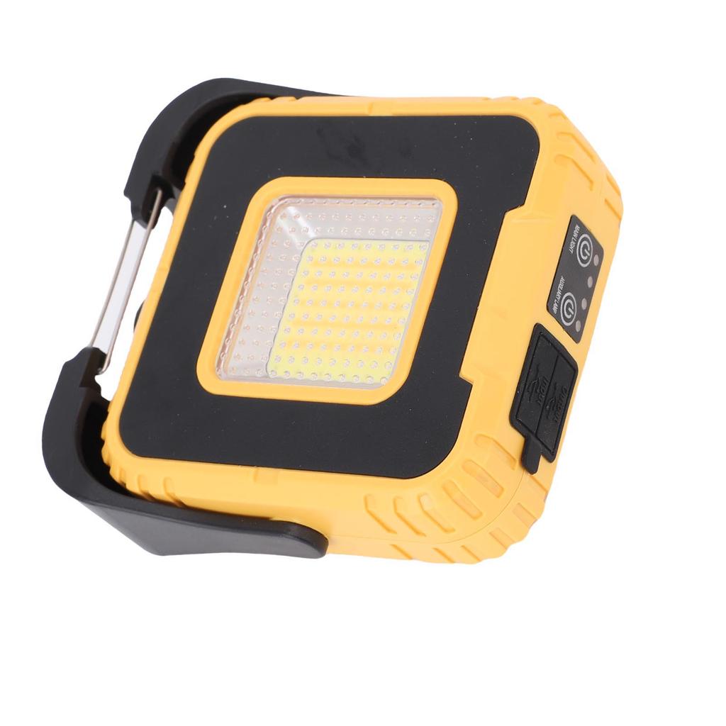 COB Work Light 3000mAh Rechargeable Magnetic Work Light for Car Repair Camping Hiking Emergency Job Site Lighting Yellow