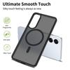 Магнитный чехол для телефона с покрытием Soft Touch для Samsung S25 Edge S25+ S24 FE S23 Ultra Magsafe Беспроводная зарядка TPU Рамка Пластиковая задняя крышка