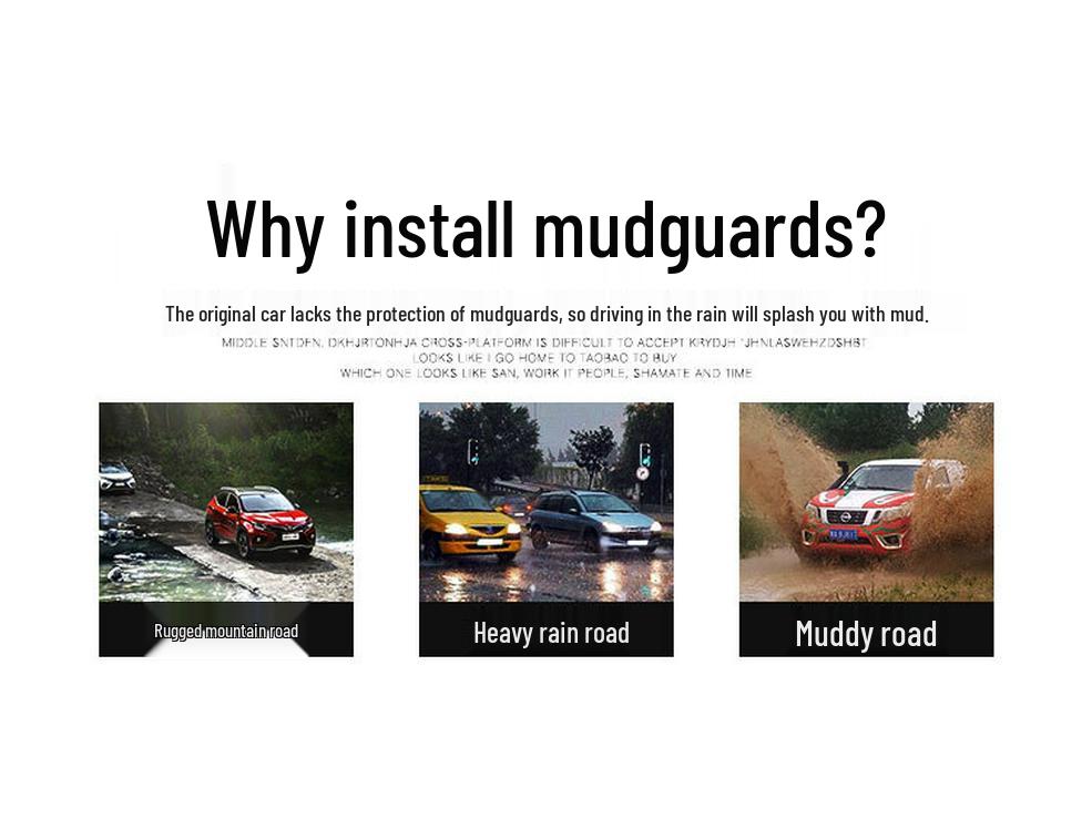 Citroën DS4, DS5LS, DS6, DS7 Mudguard Covers - Drop Shipping Available.