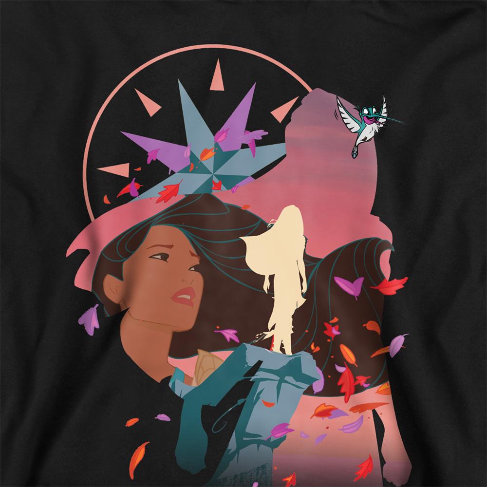 Pocahontas Childrens/Kids Silhouette Hoodie