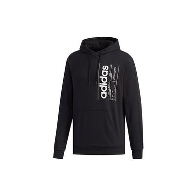 adidas Спортивная толстовка с принтом алфавита, мужские топы, черный FM6016