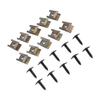 20PCS Screws & Clips Bolt-On Hook And Loop Fastener For Golf For Passat Metal