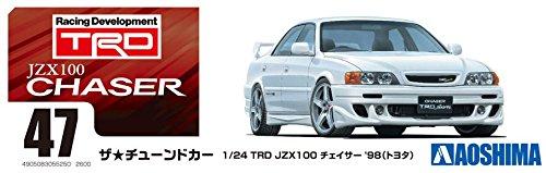 Aoshima Bunka Kyozaisha The Tuned Car Series Toyota TRD JZX100 Chaser 1998 Пластиковая модель 1/24 № 47