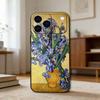 R-Ретро V-Ван G-Гог O-Масляная P-Живопись Чехол для телефона Для iPhone 17,16,15,14,13,12,11 Plus,Pro Max,XS,Мягкий силиконовый Черный чехол