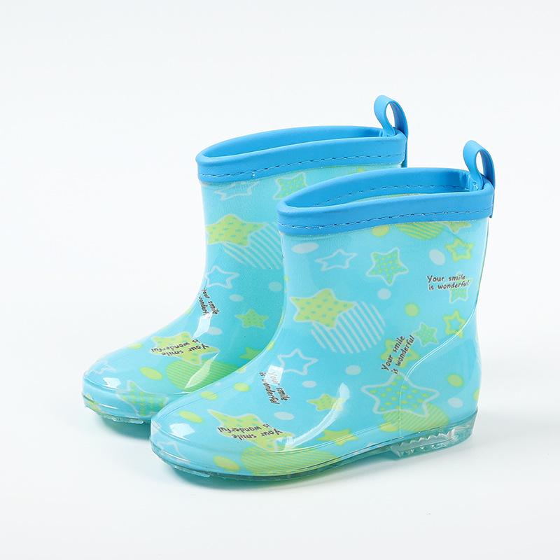 Star-Chasing Children's Floral Rain Boots for Boys and Girls - Princess Water Shoes