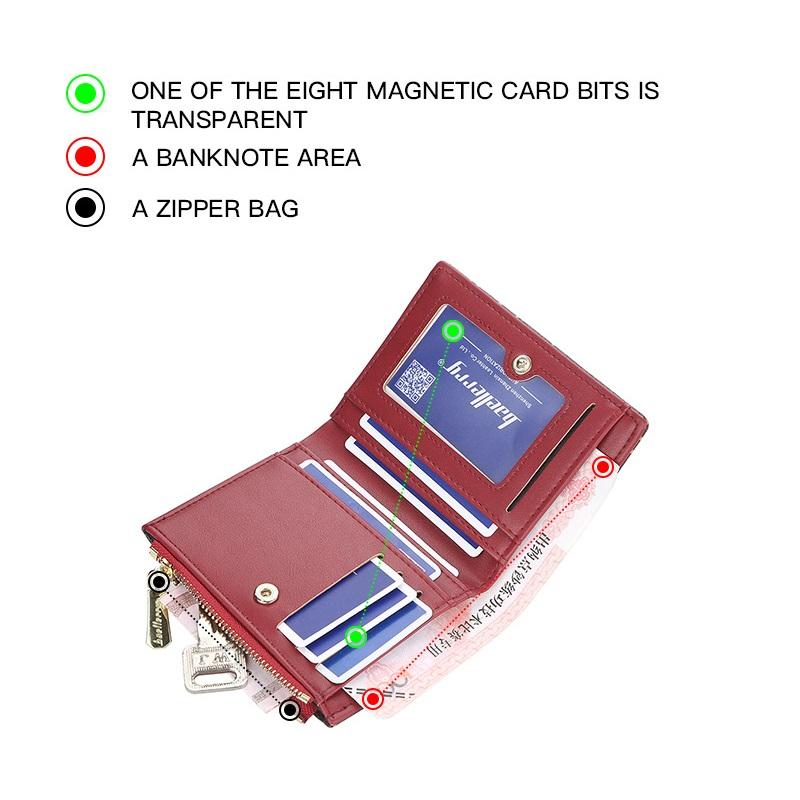 Baellerry женские короткие двойные кошельки с принтом, искусственная кожа, винтажный кошелек на молнии, кошелек с держателем для карт