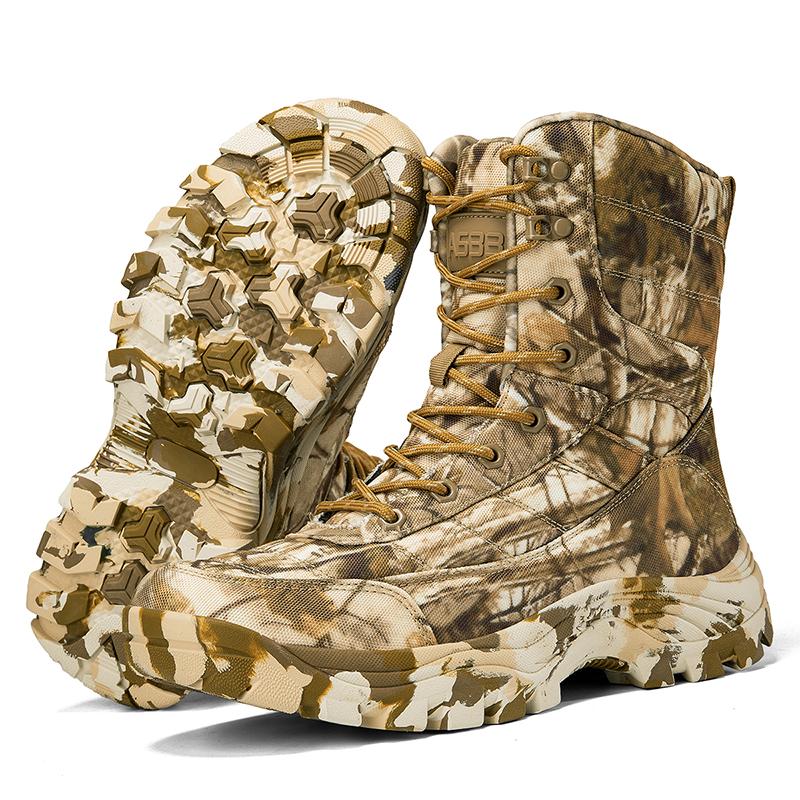 Мужские тактические ботинки для тренировок на открытом воздухе, ботинки-берцы, камуфляжные боевые походные ботинки, камуфляжные ботинки