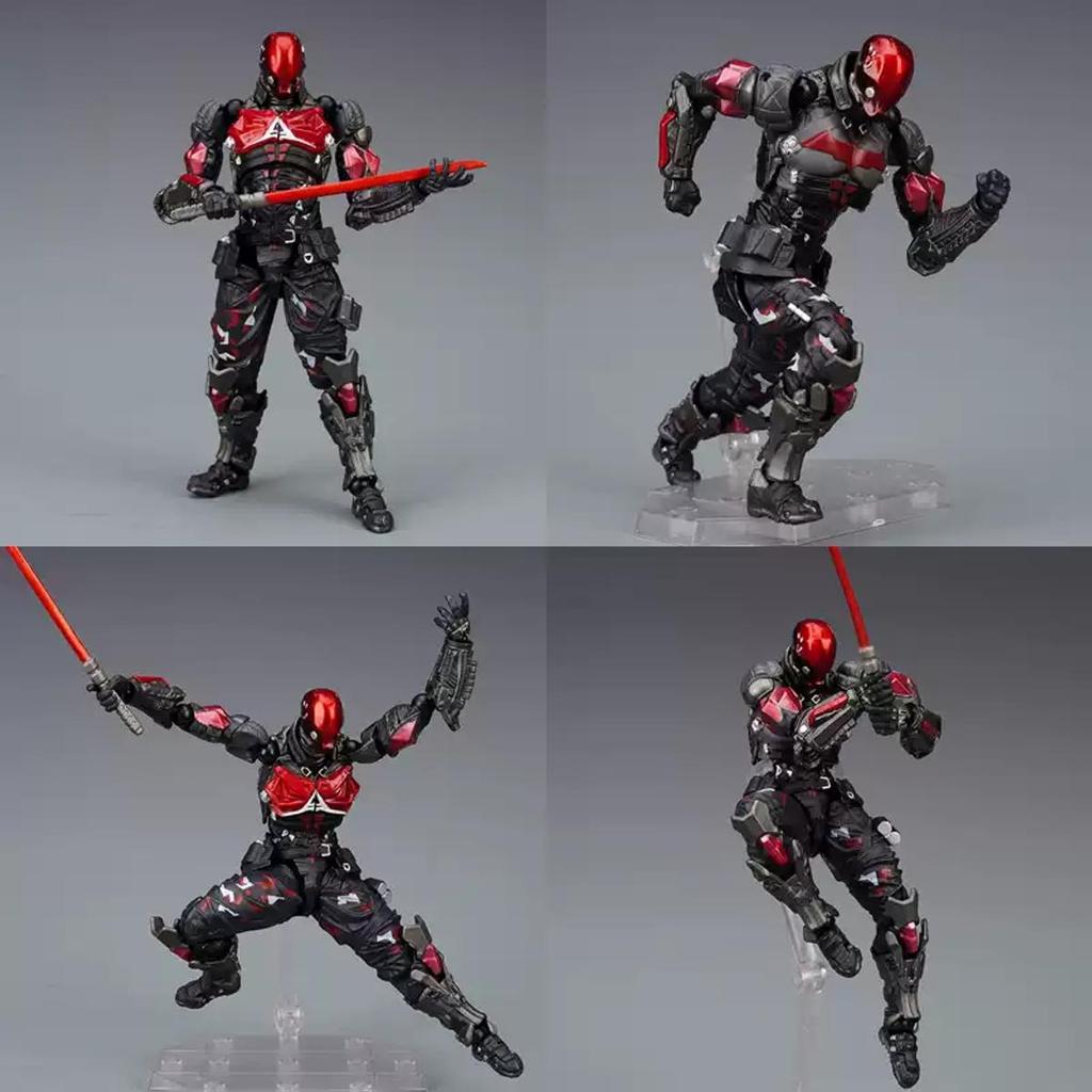 Фигурка Бэтмена из Arkham Knight в стиле Yamaguchi от Kaiyodo, шарнирная фигурка солдата-супергероя DC.