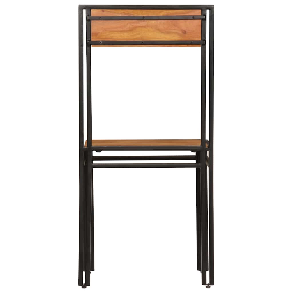 Dining Chairs 4 pcs Solid Acacia Wood