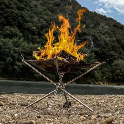 Портативный кострище для кемпинга, барбекю, для улицы, стальная сетка, гриль, быстрая сборка, прочный, легкий, для путешествий, пикника, кемпинга, сетка