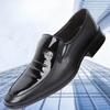 Классические туфли мужские черные туфли для общения для мужчин кожаные повседневные с острым носком элегантные и классические 39 итальянский трендовый стиль джентльмен