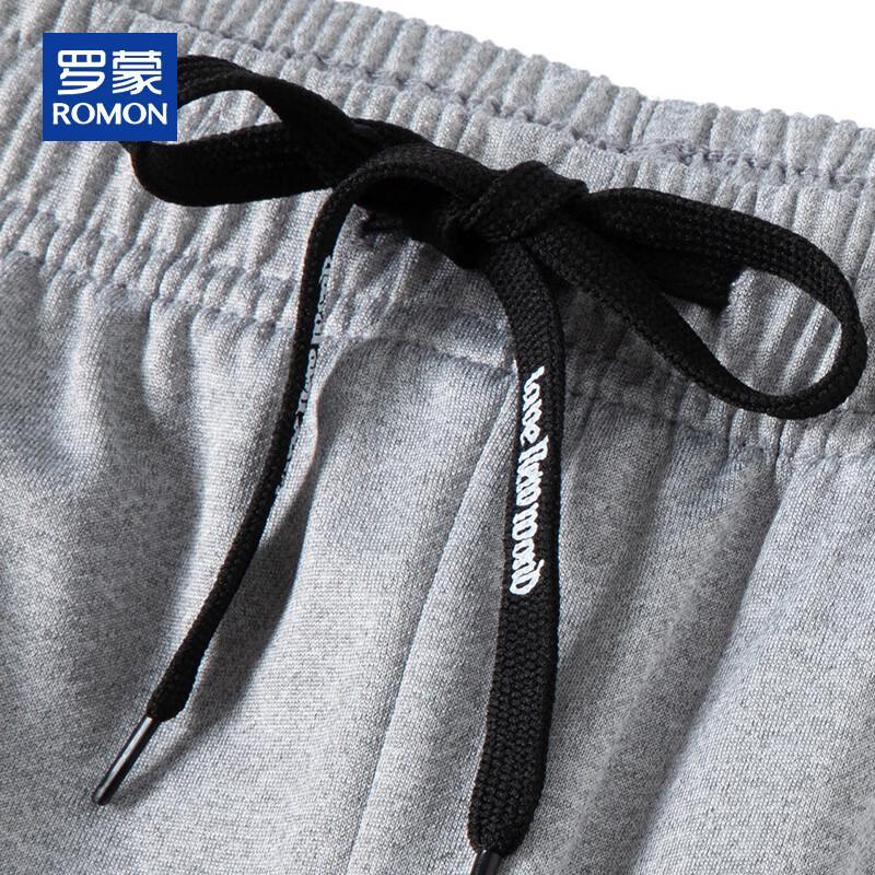 ROMON Men's Loose-Fit Tapered Cuffed Casual Pants