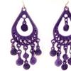 Les Trésors De Lily [L5106] — Дизайнерские серьги «Кармен» фиолетового цвета