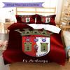 BRA logo Bedding Quilt Set Quilt Cover Pillowcase Home Decoration Birthday Gift (1 * duvet cover + 2 * pillowcase, without core)