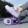 Children Kids Sneakers with Two Wheels Roller Skate Walking Shoes Ultra-Light Boys Girls Sports Shoes