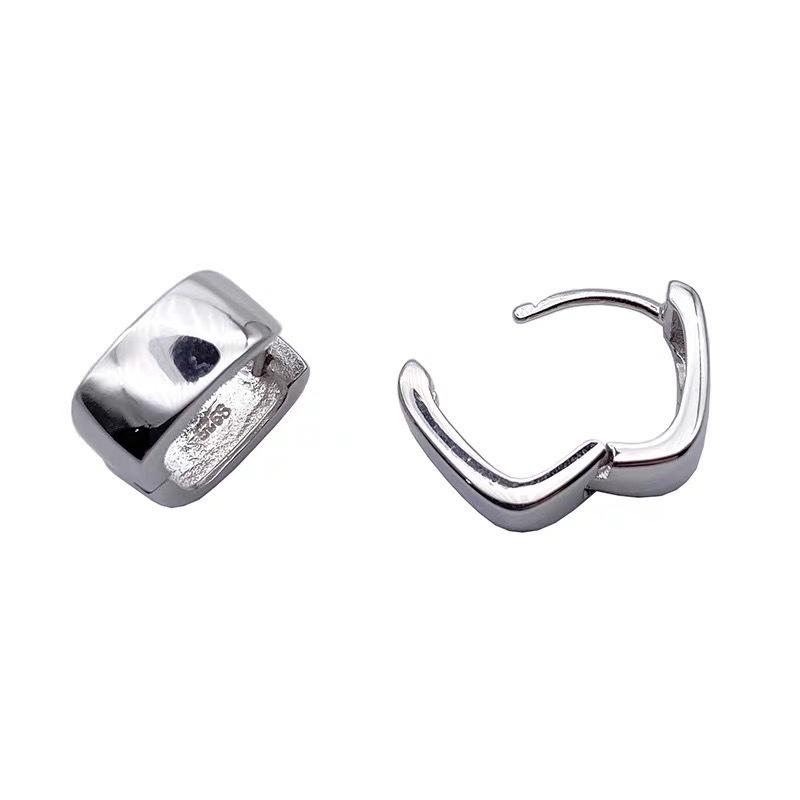 REETI 925 Silver Earrings Geometric square Round Earrings For Women Gift Earings Jewelry Gift