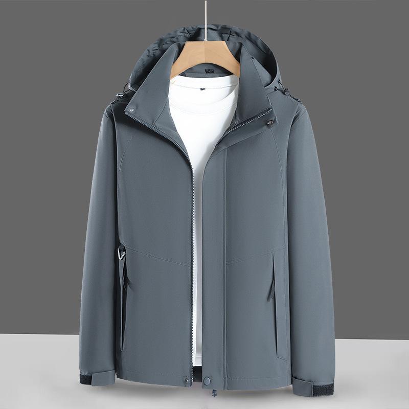 Outdoor Men's New Spring and Autumn Men's and Women's Casual Hooded Windbreakers Couple's Mountaineering Jackets Sports Trend