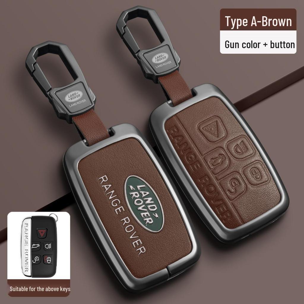 Чехол для ключа из ТПУ с металлической пряжкой для Land Rover Range Rover, Sport, Velar, Evoque, Discovery 4, Discovery Sport и 5.