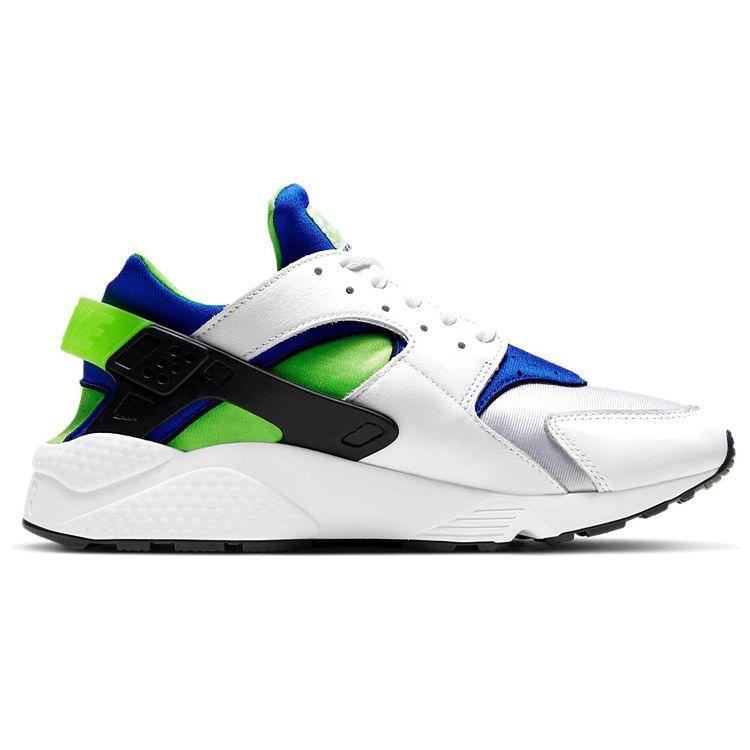 Nike Кроссовки унисекс Air Huarache Scream Green 2021 Белый Королевский-Синий Черный DD1068-100