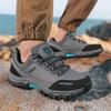 Outdoor Hiking Shoes Men Shock-absorbing Anti-slip Lace-up Low-top Shoes Men Comfortable Breathable Casual Sports Shoes Men
