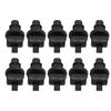 10PCS Sunshade Hook Clip 83715 SHJ A21ZA Black Sun Shade Hook Sliding Door Clip Kit for Odyssey