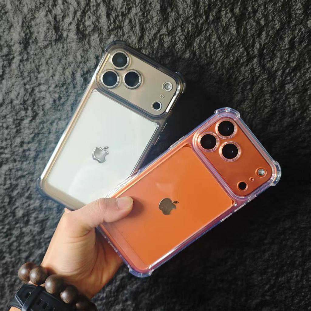 Для чехла для мобильного телефона IPhone17promax с подушками безопасности на четырех углах для защиты от падения для Apple 16 Акриловая 15 Защитная крышка