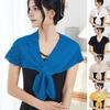 Women Shawl Hollow Knitting Comfortable Warm Shawl Solid Color Lace-up Lightweight Shoulder Wrap Costume Accessories