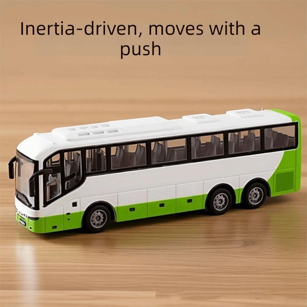 1/16 Scale School Bus Model Car Toys Yellow Color Inertia City Bus Toy Children Toy