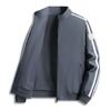 Men's Baseball Jacket Workwear Jacket Casual Sports Fashion Two-Stripe Top Coat