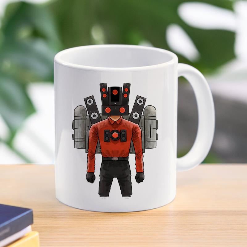 Мультфильм Skibidi Туалет Кофе Чай Кружки Спикер Camcordeman Завтрак Десерт Молоко Вода Керамические чашки Домашняя посуда для напитков Подарки другу