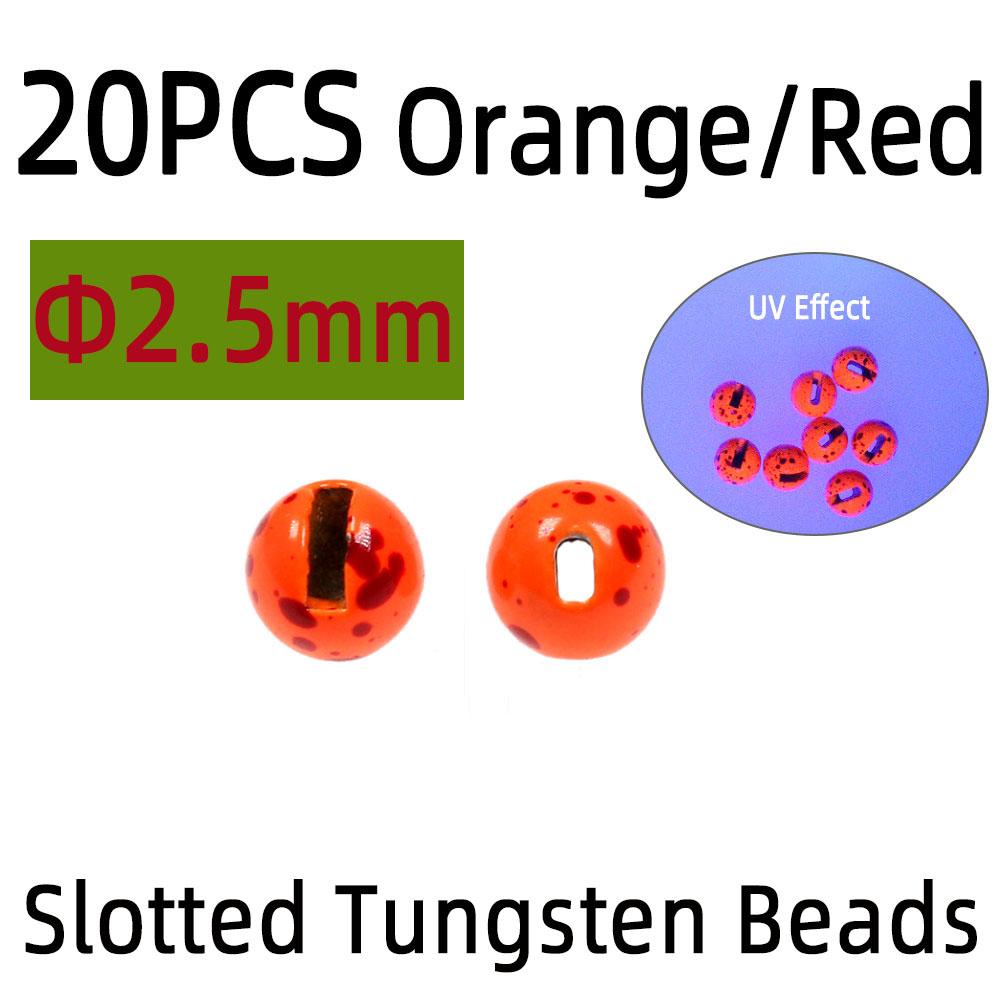 20 шт. металлических прорезных вольфрамовых бусин с точечными глазами для ловли нахлыстом, вольфрамовая головка бусины для джиг-головки, материал для вязания мушек