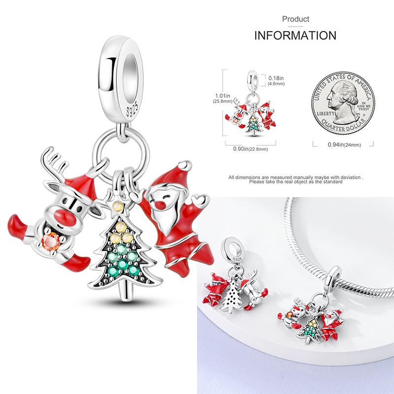 Медные Рождественские Хэллоуин Тыква Подвески Шармы Бусины Подходят для Оригинального Браслета Ожерелья для Женщин Сделай Сам