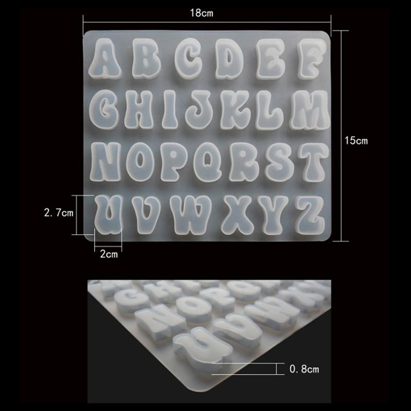 Силиконовая форма для торта 26 букв английского алфавита, шоколадный кубик льда, конфетница