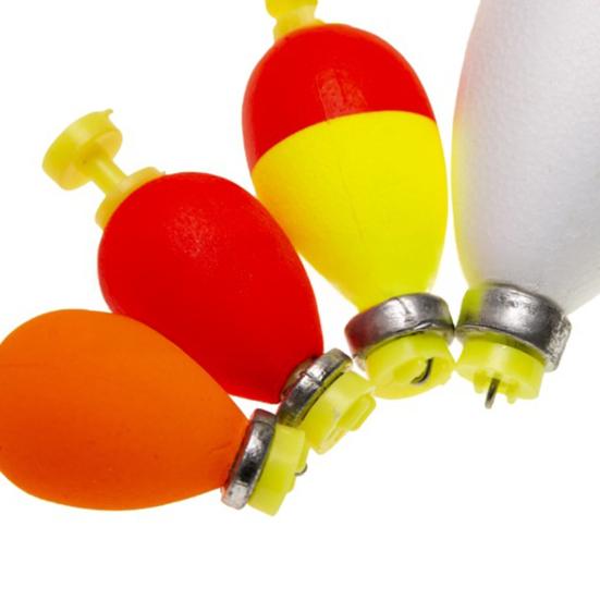 10/16Pcs EPS Foam Long Casting Lightweight Fishing Float with Weights High Visibility Buoyancy Ball