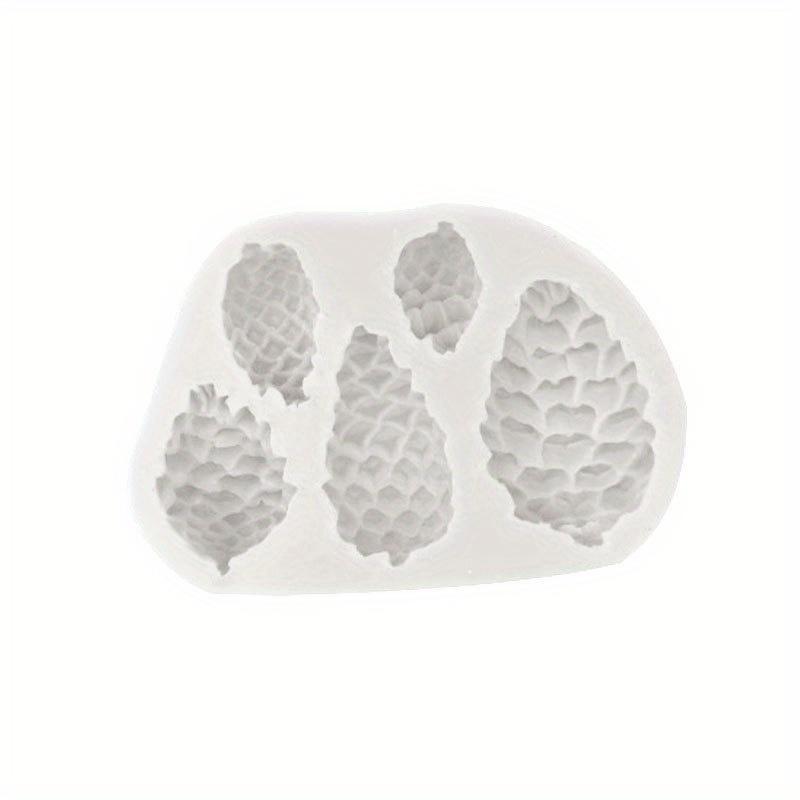 3D Christmas Pine Cones Shape Silicone Fondant Candy Chocolate Molds Biscuits Mould DIY Cake Decoration Kitchen Baking Tools